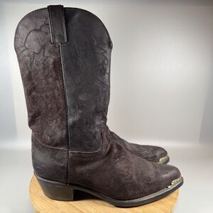 Long Haul Brown Cowboy Boots Goodyear Welt 10.5 M USA